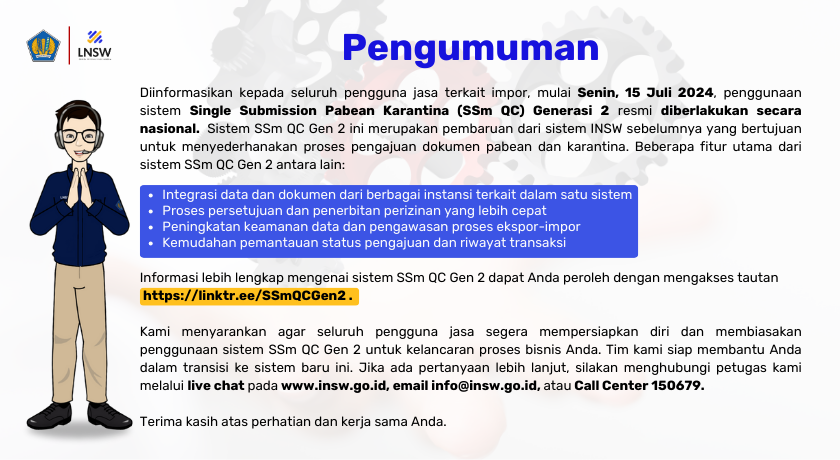Insw Official Website Indonesia National Single Window