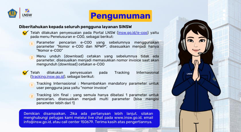 Insw Official Website Indonesia National Single Window